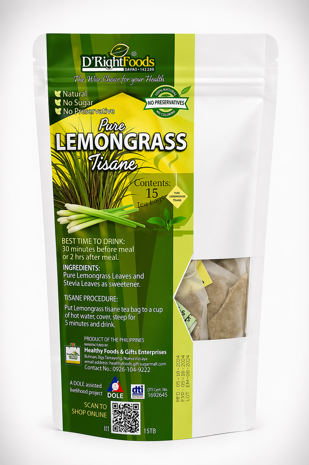 Pure Lemongrass Tisane