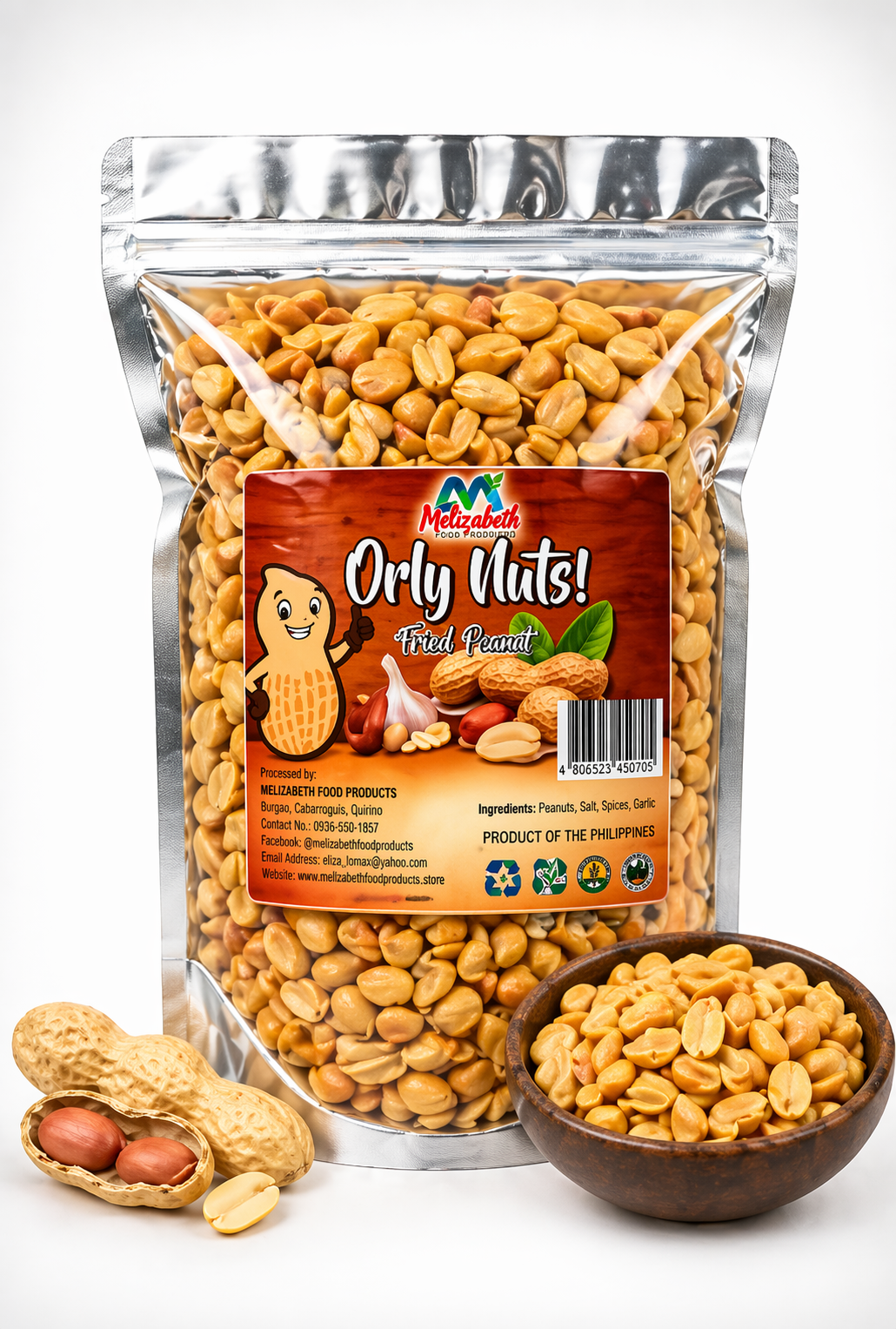 Melizabeth Orly Nuts fried peanuts
