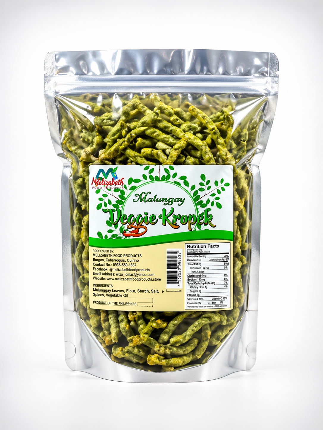 Malunggay veggie kropek snack pouch
