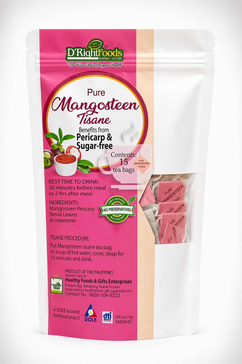 Pure Mangosteen Tisane