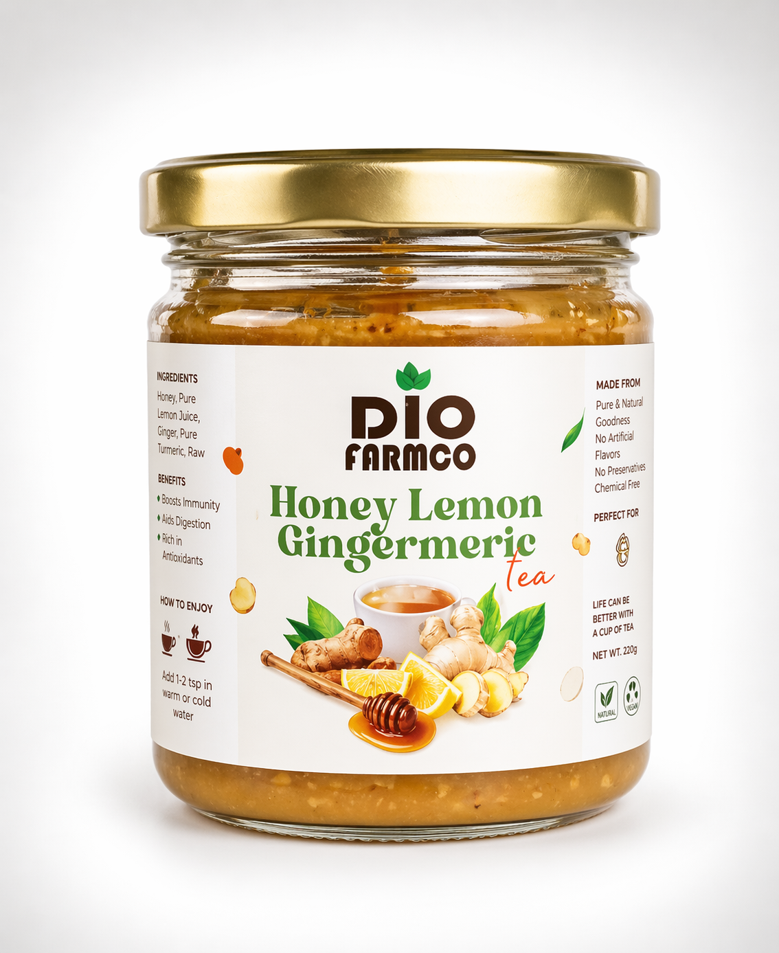Honey Lemon Gingermeric Tea