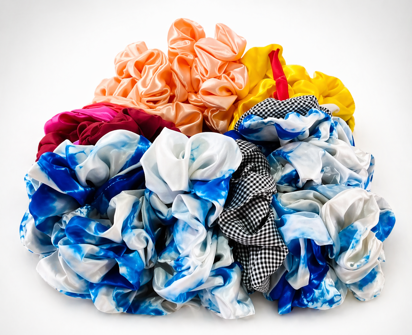 Colorful scrunchies