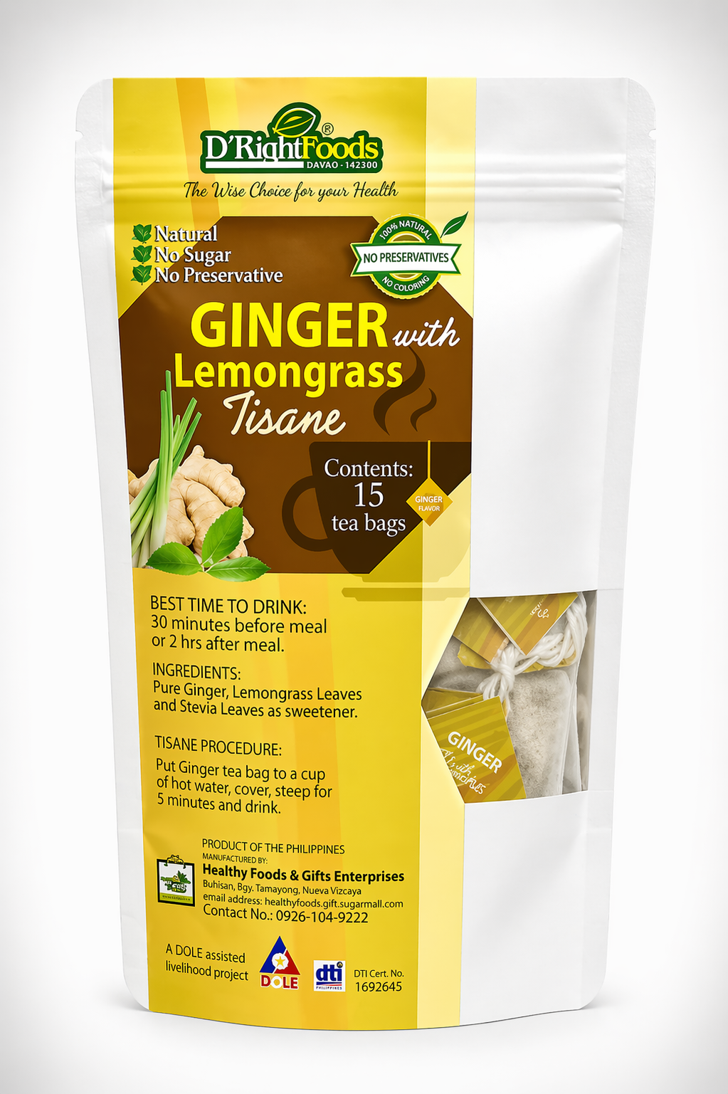 Ginger with Lemongrass Tisane