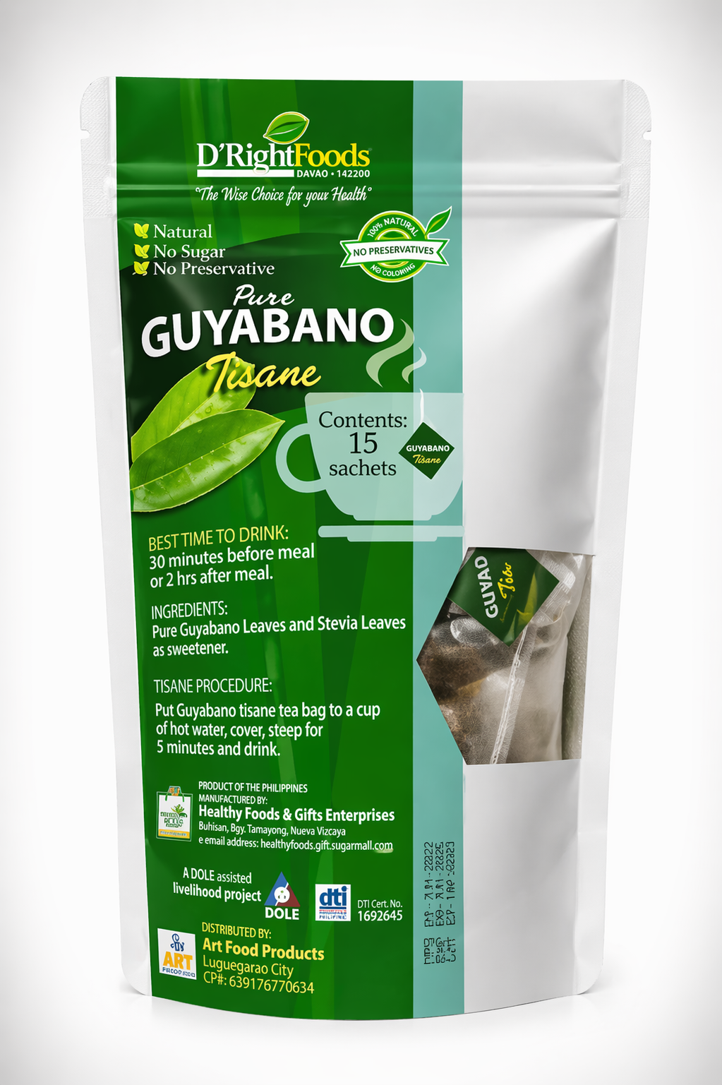 Pure Guyabano Tisane