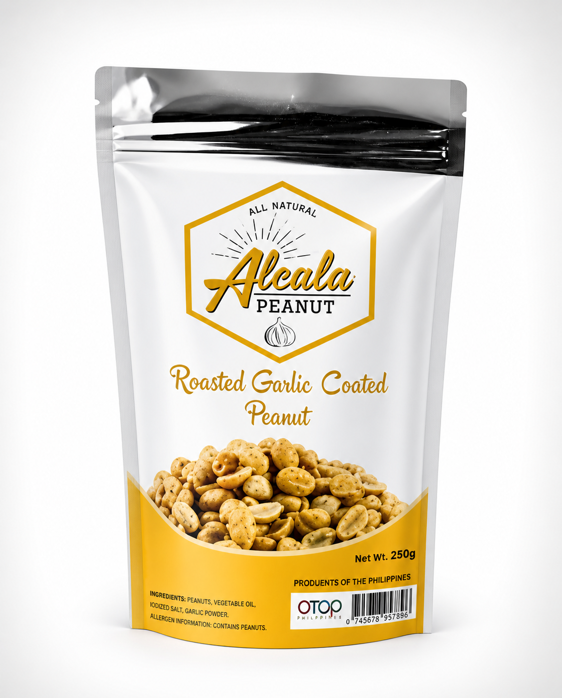 Roasted Garlic Coated Peanut